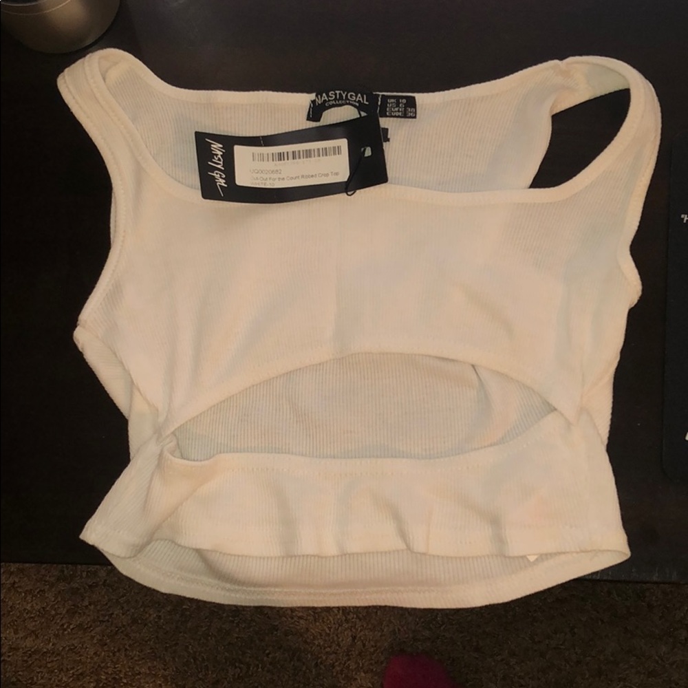 White crop top
